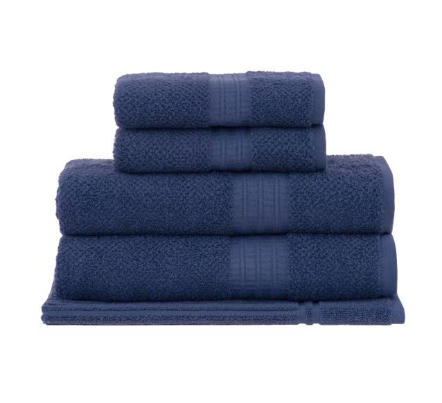 Jogo de Toalhas Buddemeyer 100% Algodão – Frape Azul 5 Peças