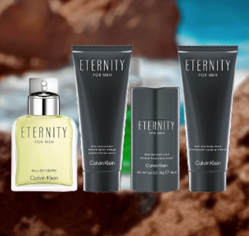 KIT ETERNITY MEN EDT 100ML + SHOWER GEL 100ML + DEODORANT 75G + AFTER SHAVE BALM 100ML