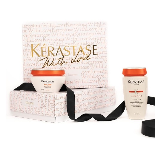 Kérastase Kit Nutritive Magistral Shampoo + Máscara, Cabelos ressecados, Nutrição, Complexo Irisome, Resina de Benjoim, Ceramidas, 450ml