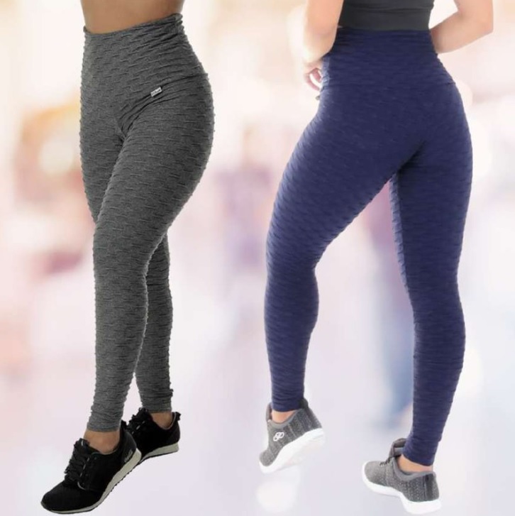 Kit 2 Calças Legging Feminina Bubble