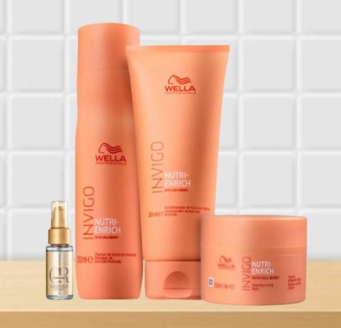 Kit Enrich Shampoo, Condicionador, Máscara e Oil Reflections – Wella – Wella Professionals