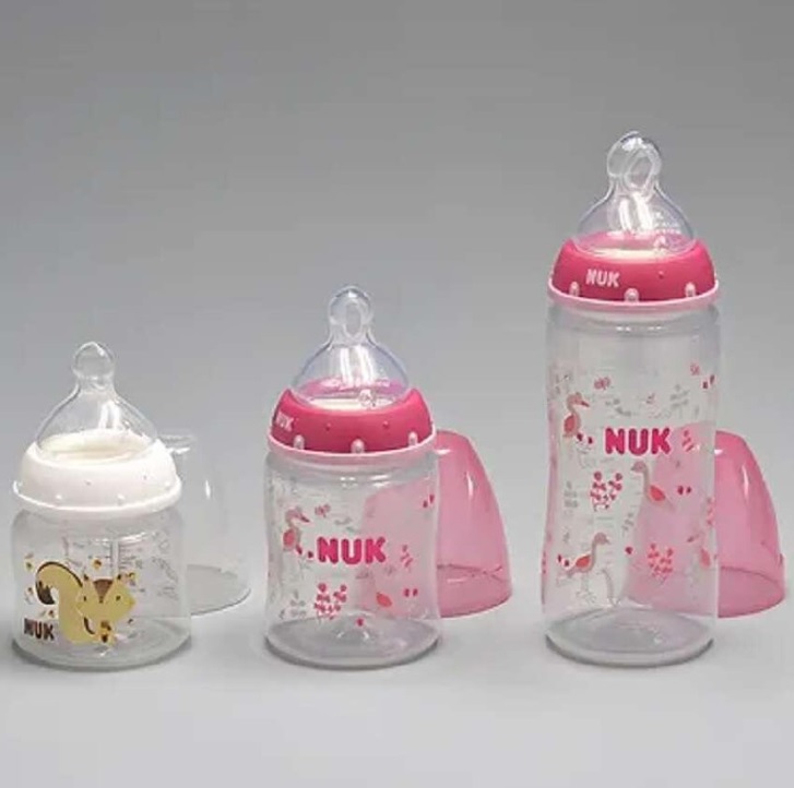 Kit Mamadeira Starter FC 90 ml S1/ 150 ml S1/ 300 ml S2 Girl – NUK, Colorido