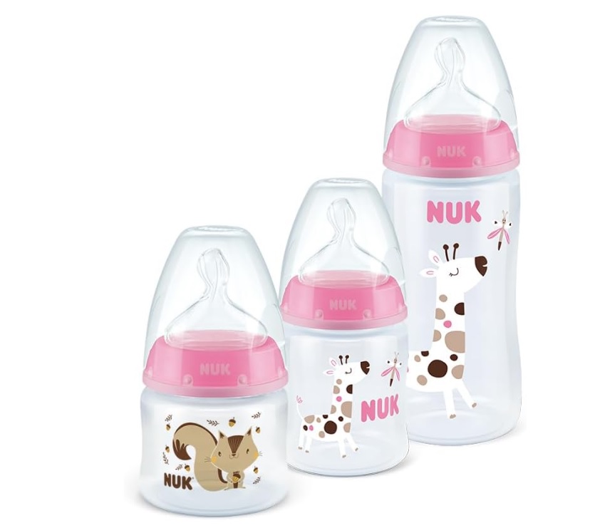 Kit Mamadeira Starter FC 90 ml S1/ 150 ml S1/ 300 ml S2 Girl – NUK, Colorido