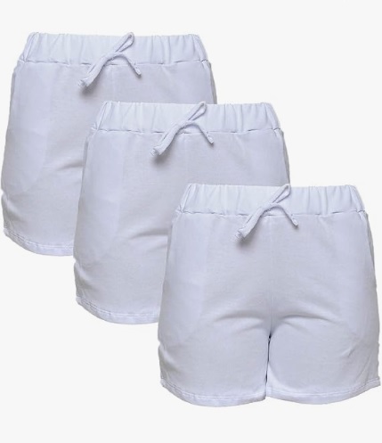 Kit com 3 Shorts de Moletom Style Feminino