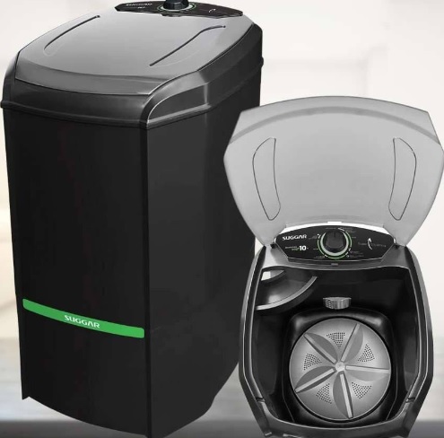 Lavadora Lavamax Eco 10 kg Preta 127V – SUGGAR – LE1001PT