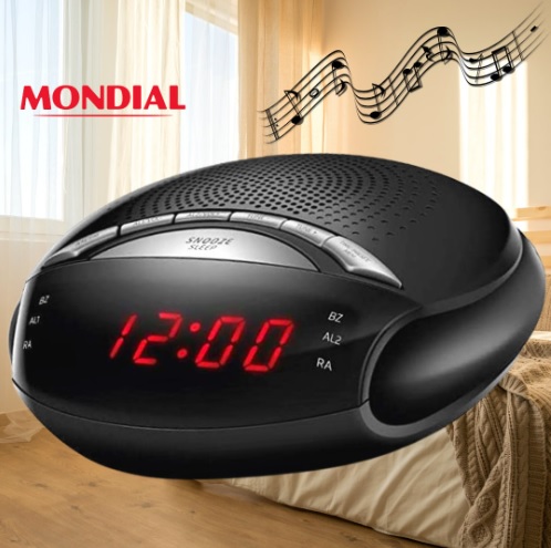 MONDIAL Rádio Relógio Bivolt, Sleep Star IV – RR-04, Preto