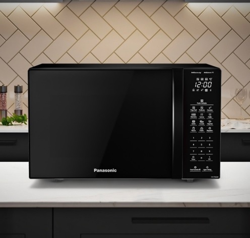 Micro-ondas Nn-st66nbruk Dupla Refeição Preto Panasonic 220v