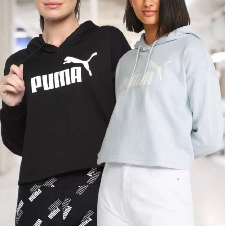 Moletom Puma Cropped C/ Capuz Feminino