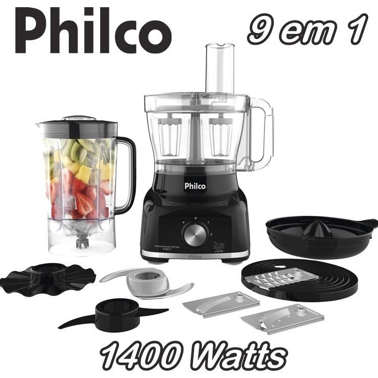 Multiprocessador Philco 9×1 1400W PMP1600 220V