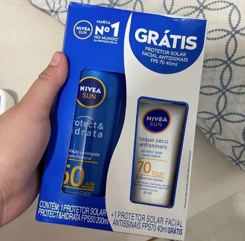 NIVEA SUN Kit Protetor Solar Protect & Hidrata FPS50 200ml + NIVEA SUN Facial FPS60 50gr, Nivea
