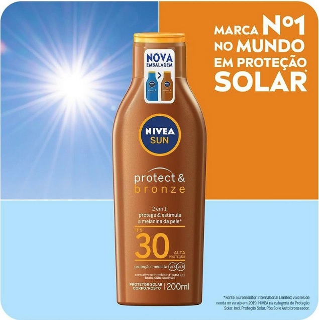 NIVEA SUN Protetor Solar Protect & Bronze FPS 30 200ml