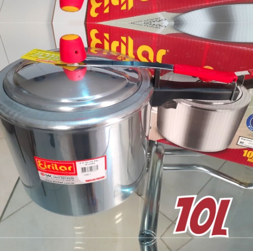 Panela de Pressão Eirilar 10L Polida 386
