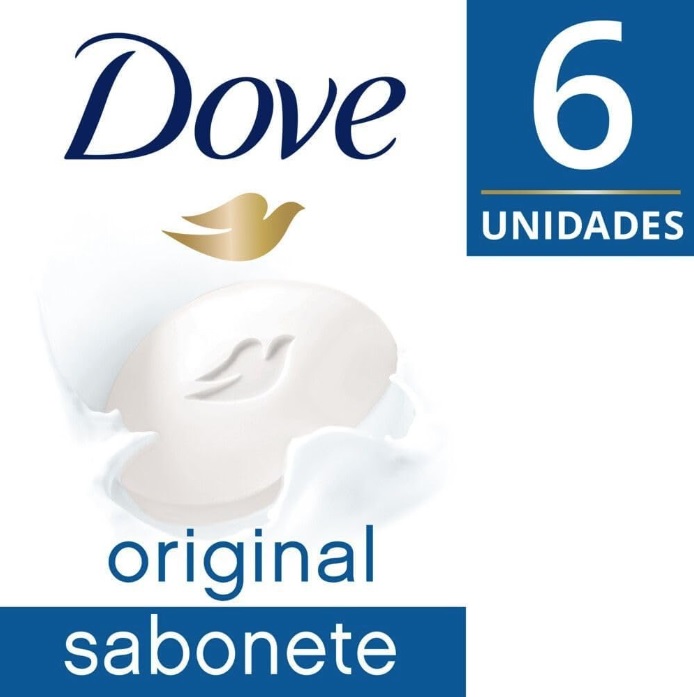 Sabonete em Barra Dove Branco 90 GR 6 unidades, Dove