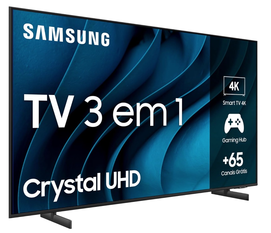 Samsung Smart TV Crystal 55″ 4K UHD CU8000 – Alexa built in, Samsung Gaming Hub, Painel Dynamic Crystal Color