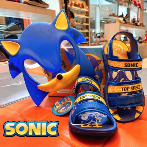Sandália Infantil Grendene Kids Sonic Mask Menino
