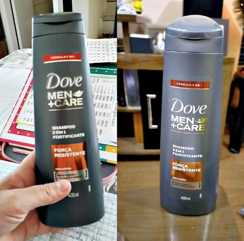 Shampoo 2 Em 1 Cafeína Fortificante Mais Cálcio Dove Men+care Força Resistente Frasco 400ml, Dove