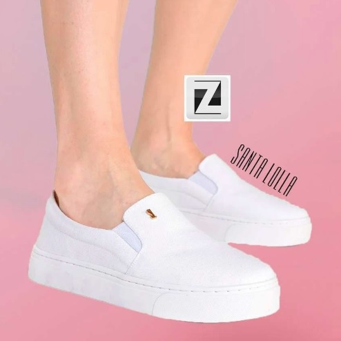Slip On Santa Lolla Lona Básico Feminino