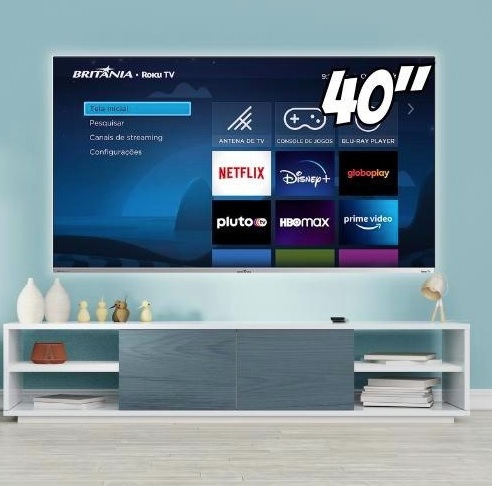Smart Tv 40″ Btv40g7pr2csblf Roku Tv Led Dolby Audio Britânia