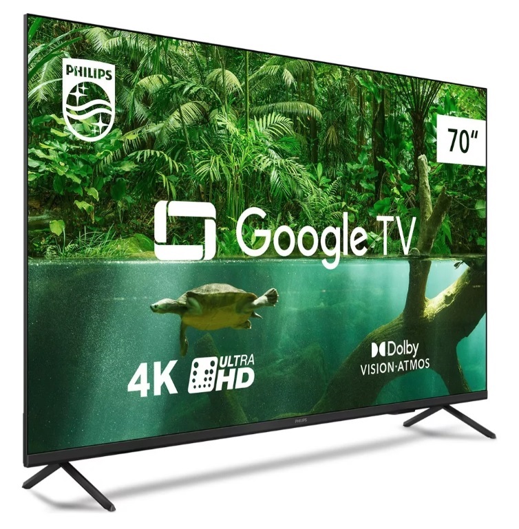 Smart Tv 70” 70pug7408/78 70 4k Google Tv Philips Bivolt