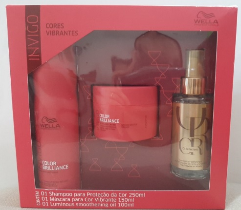 Wella Professionals Invigo Color Brilliance Kit – Shampoo + Máscara + Óleo Capilar