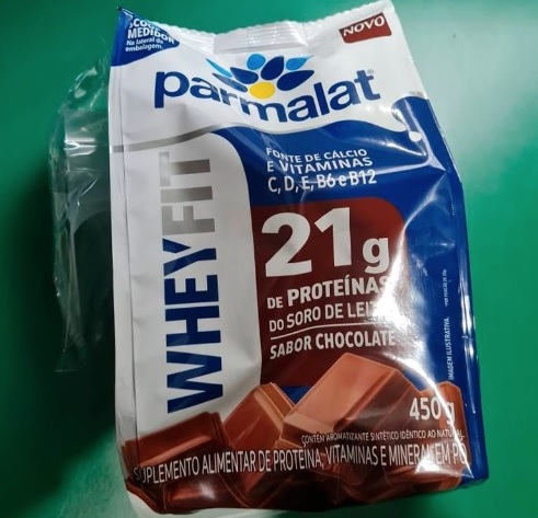 Whey Protein em Pó Chocolate Whey Fit Parmalat 450G