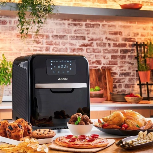 Airfry Oven+grill Arno Expert 9 Em 1 Digital 11l Preta Ufe9