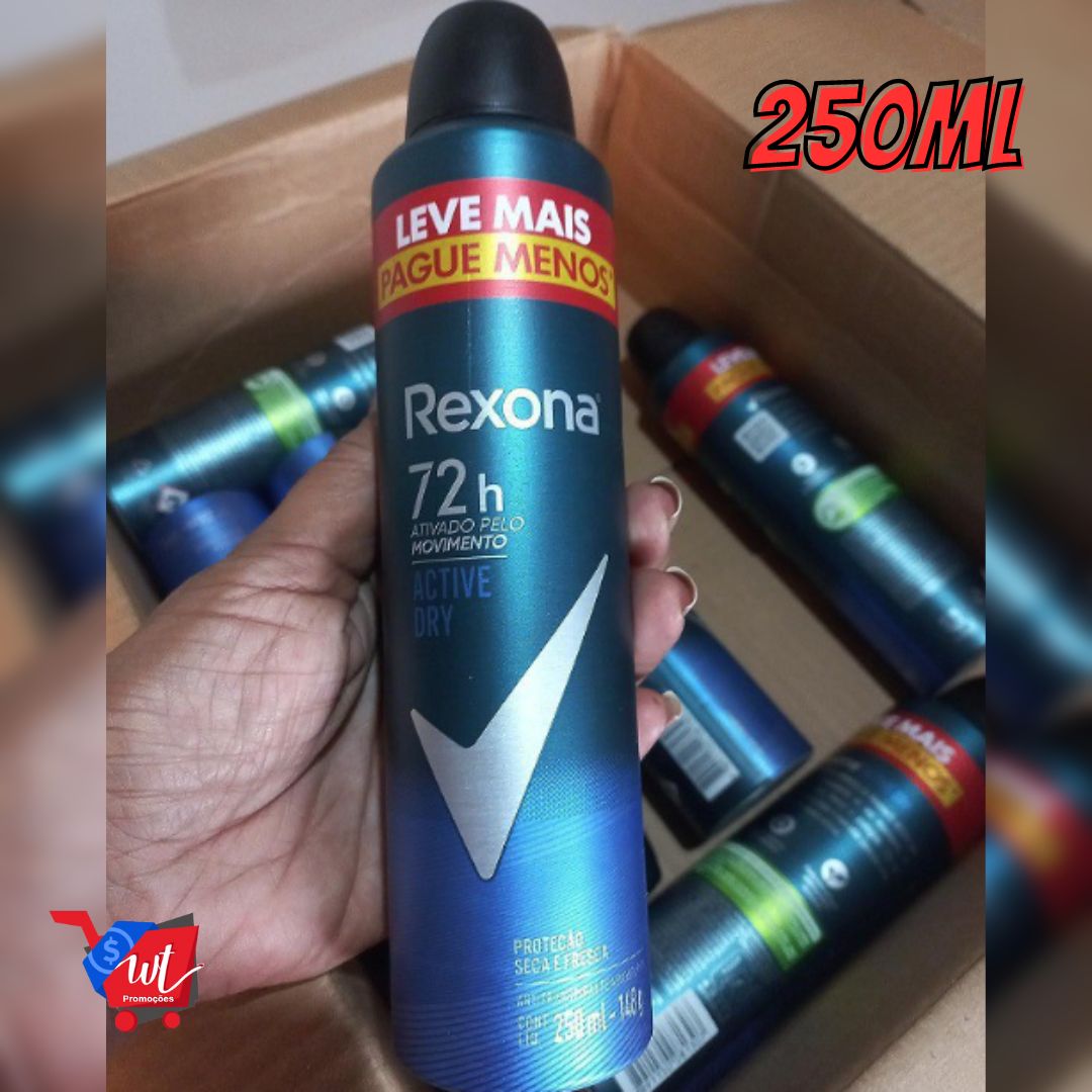 Antitranspirante Aerossol Active Dry Rexona Men 250Ml