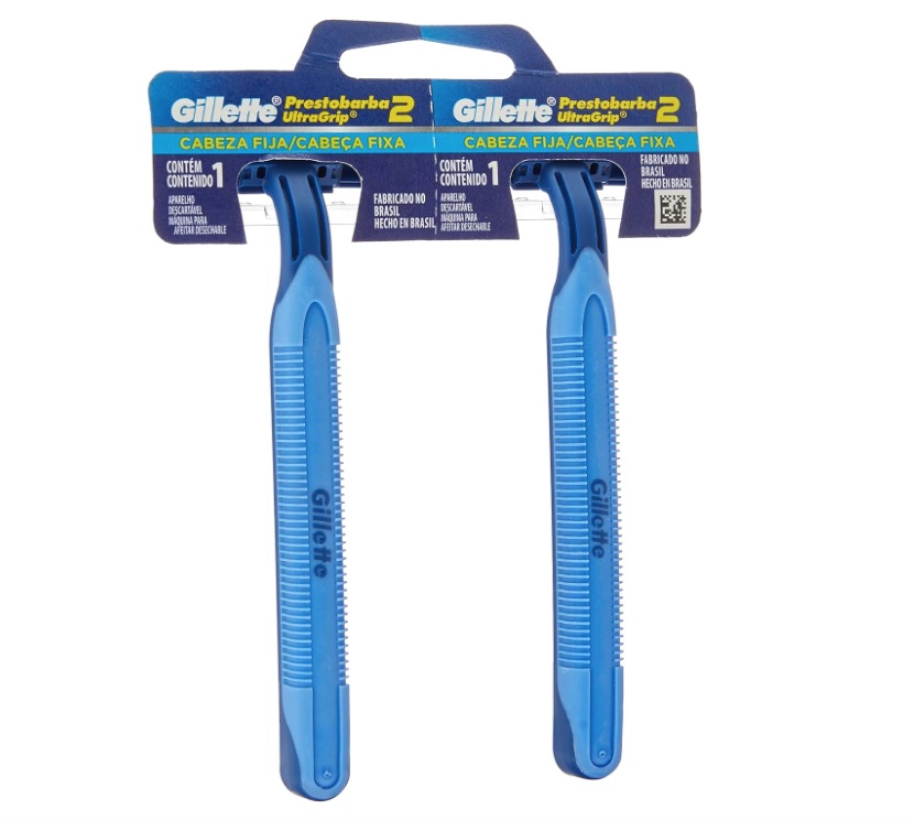 Aparelho Barbear Ultragrip Fixo, 2 Unidades, Gillette Prestobarba