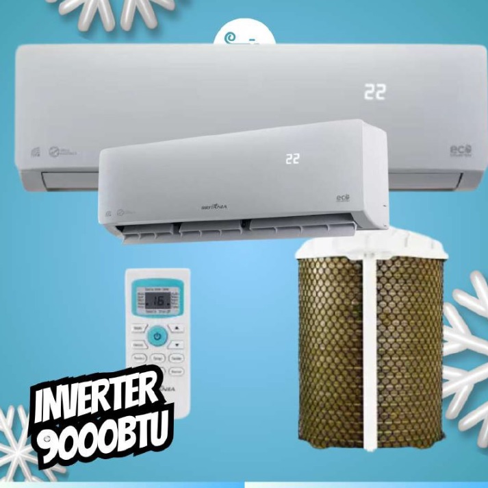 Ar-Condicionado Britânia Inverter 9000Btu Frio Branco BAC9000ITFM9W – 220V – BRITANIA