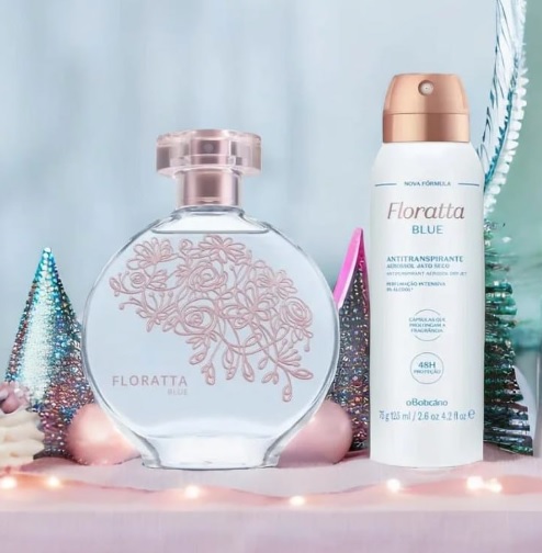 Combo Presente Natal Floratta Blue: Desodorante Colônia 75ml + Desodorante Antitranspirante 75g