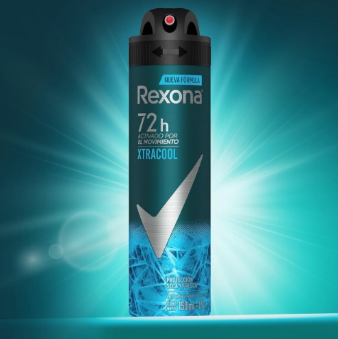 Desodorante Antitranspirante Aerosol Masculino Rexona Extracool 72 horas 150ml
