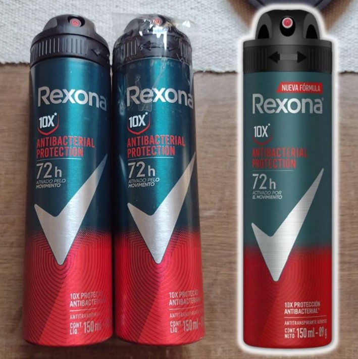 Desodorante Rexona Masculino Antibacterial 150ml