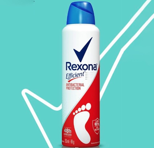 Desodorante para os Pés Rexona 153ml Efficient Aerossol, REXONA (A embalagem pode variar)