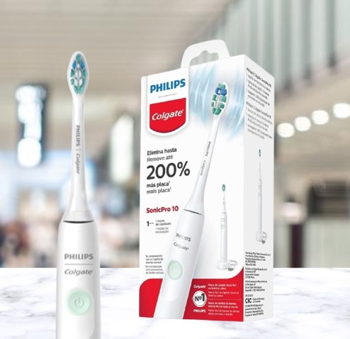 Escova de dente Elétrica Philips Colgate SonicPro 10 recarregável bivolt