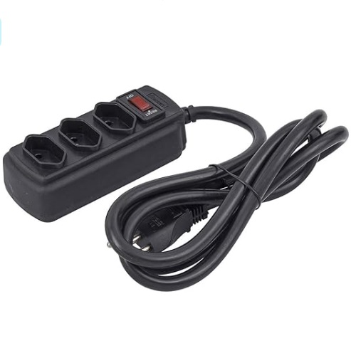 Filtro de Linha 3 Tomadas 1.5M 20A Preto Force Line