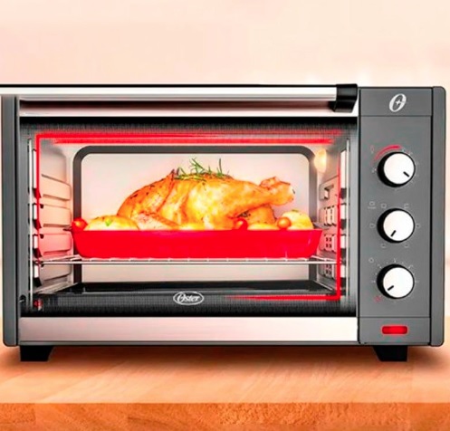 Forno Elétrico Oster, 45L, 110V, Grafite, 1600W, OFOR454