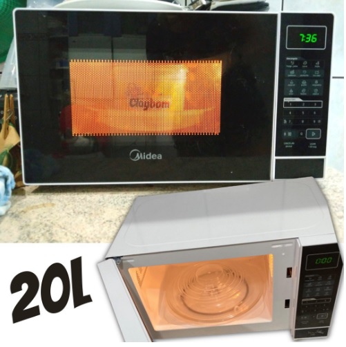 Forno Micro-ondas 20L Preto Midea 127V MRAS21