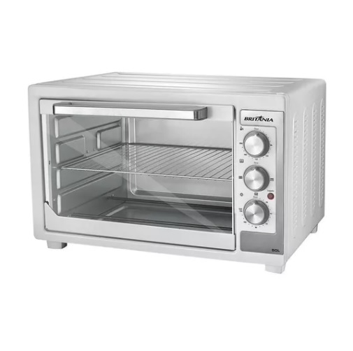 Forno de Bancada Elétrico BFE50B 50L Branco com Função Timer Britânia 127V