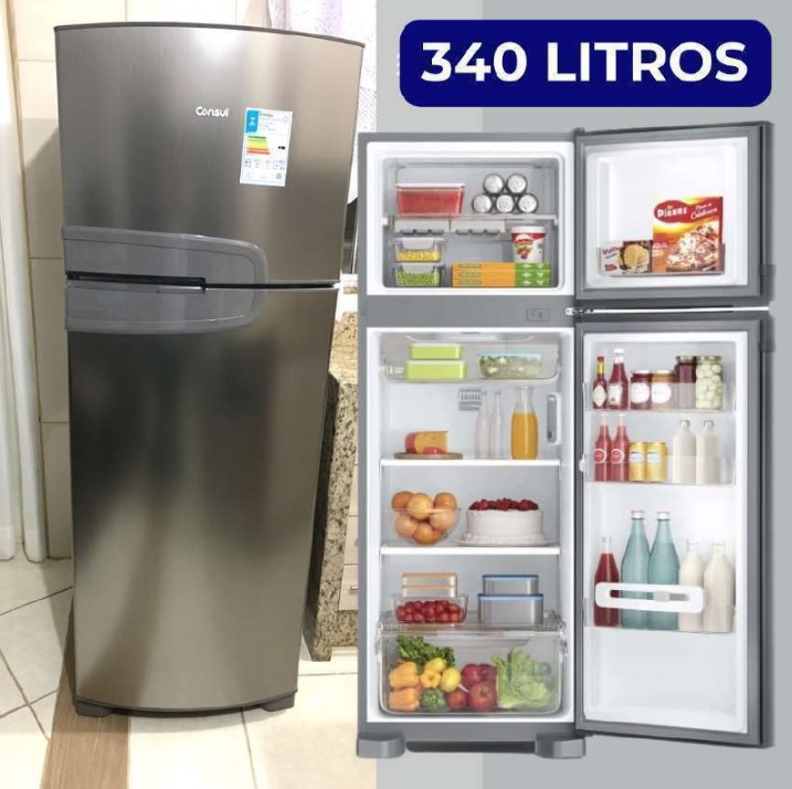Geladeira Consul Frost Free Duplex 340 Litros Com Prateleira
