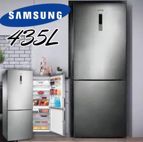 Geladeira Inverse Bottom Barosa 435l Com Rack Para Vinho Cor Inox look
