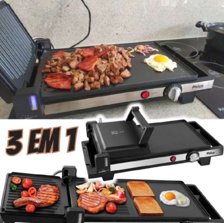Grill Press Philco 3 Em 1 Pgr02p – 110v