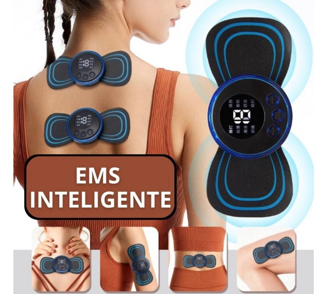 Kit 2 Massageador Portátil Recarregável Dor Pescoço Coluna