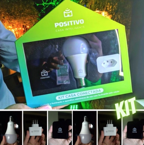 Kit Casa Conectada Positivo Casa Inteligente