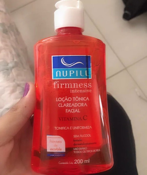 Loção Tônica Clareadora Vitamina C 200Ml, Nupill
