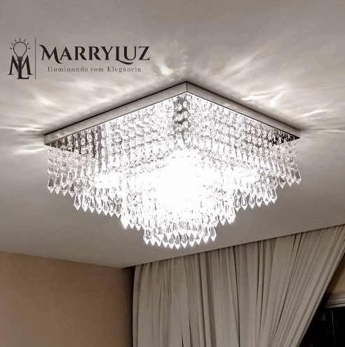 Lustre De Cristal Acrilico Dreamcrillic 40×40 Magnifico!!