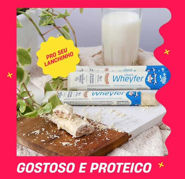 Mais Mu – Chocowheyfer Proteico – 12 unidades – Chocolate branco