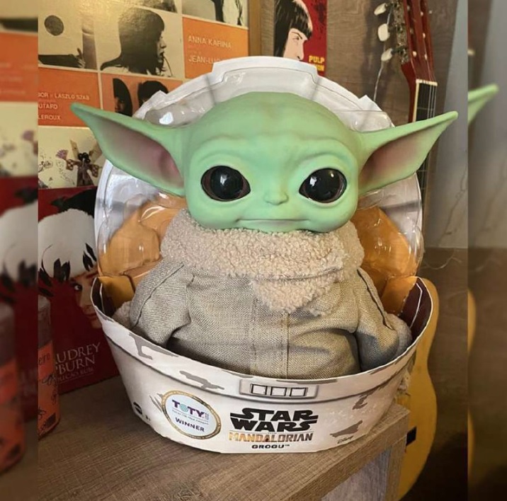 Mattel Plush Baby Yoda Star Wars The Child, Verde, 11 polegadas