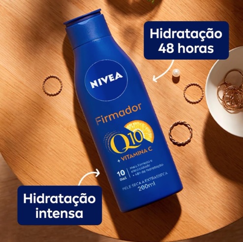 NIVEA Loção Hidratante Firmador Q10 + Vitamina C Pele Seca 200ml