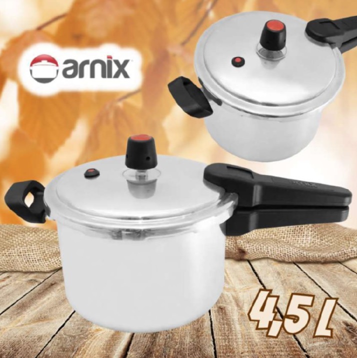 Panela De Pressão Fechamento Externo Polida 4,5 Litros – ARNIX