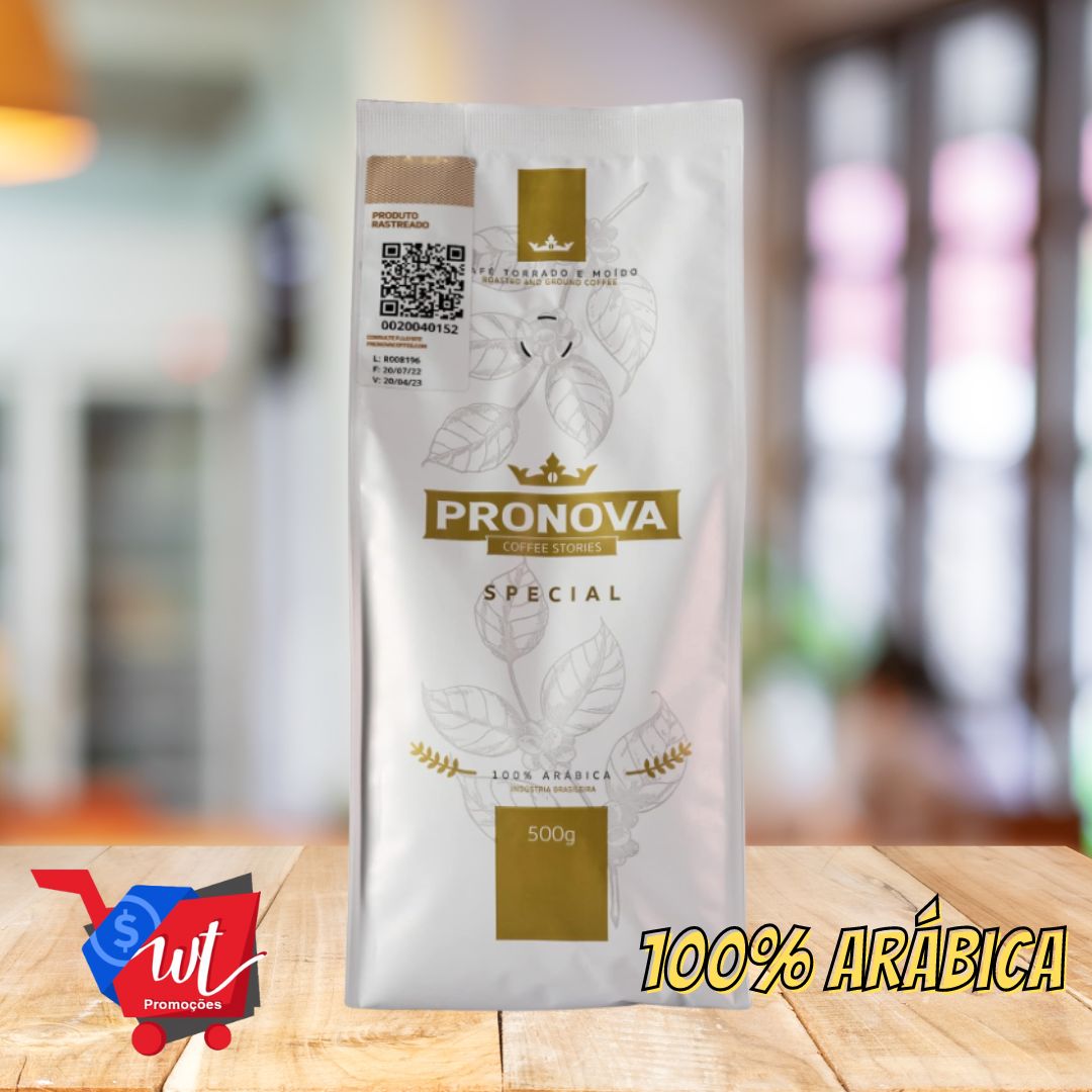 Pronova Coffee Stories Café Especial Frutado Moído 500g, 100% Arábica Montanhas Do Espírito Santo